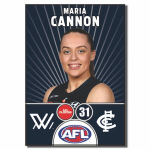 AFLW S10 CARLTON - CANNON, Maria