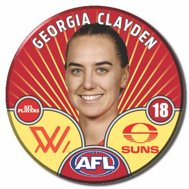 AFLW S10 GOLD COAST SUNS - CLAYDEN, Georgia