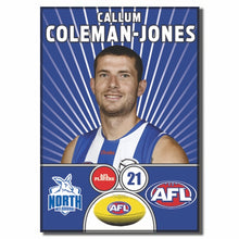 AFL 2026 NORTH MELBOURNE Football Club - COLEMAN-JONES, Callum