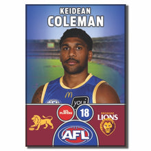 2025 AFL Brisbane Lions Football Club - COLEMAN, Keidean