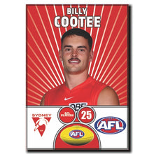AFL 2026 SYDNEY SWANS Football Club - COOTEE, Billy