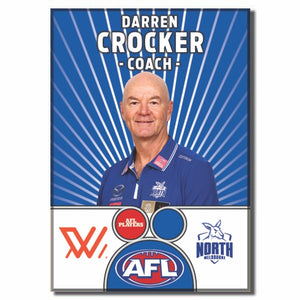 AFLW S10 NORTH MELBOURNE - CROCKER, Darren - Coach