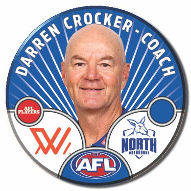 AFLW S10 NORTH MELBOURNE - CROCKER, Darren - Coach
