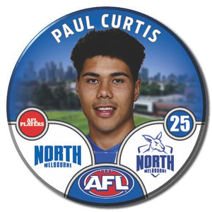 2025 AFL North Melbourne Football Club - CURTIS, Paul