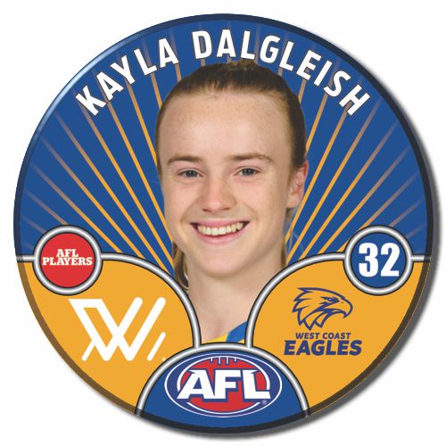AFLW S10 WEST COAST EAGLES - DALGLEIGH, Kayla