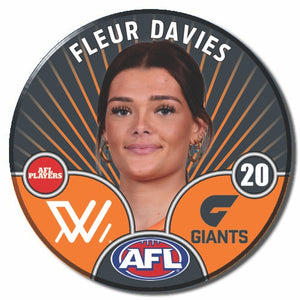 AFLW S10 GWS GIANTS - DAVIES, Fleur