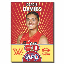 AFLW S10 GOLD COAST SUNS - DAVIES, Darcie