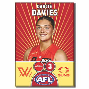 AFLW S10 GOLD COAST SUNS - DAVIES, Darcie