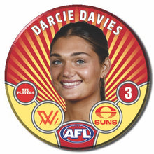 AFLW S11 GOLD COAST SUNS - DAVIES, Darcie
