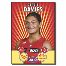 AFLW S11 GOLD COAST SUNS - DAVIES, Darcie