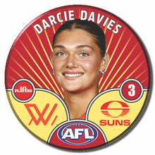 AFLW S10 GOLD COAST SUNS - DAVIES, Darcie