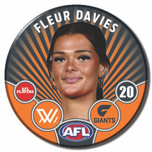 AFLW S11 GWS GIANTS - DAVIES, Fleur