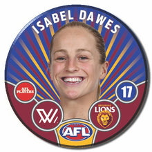 AFLW S11 BRISBANE - DAWES, Isabel