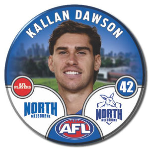 2025 AFL North Melbourne Football Club - DAWSON, Kallan