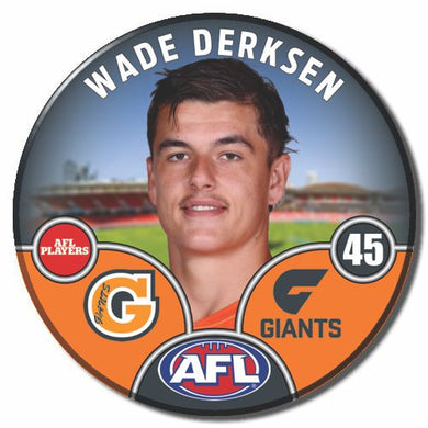 2025 AFL GWS Giants Football Club - DERKSEN, Wade