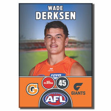2025 AFL GWS Giants Football Club - DERKSEN, Wade