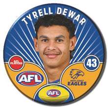 AFL 2026 WEST COAST EAGLES Football Club - DEWAR, Tyrell