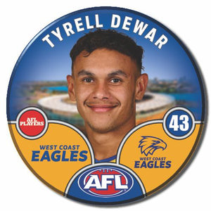 2025 AFL West Coast Eagles Football Club - DEWAR, Tyrell