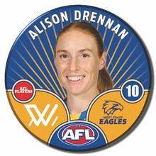 AFLW S10 WEST COAST EAGLES - DRENNAN, Alison