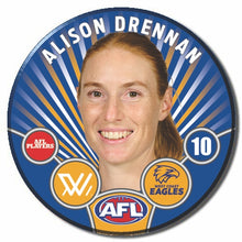 AFLW S11 WEST COAST EAGLES - DRENNAN, Alison