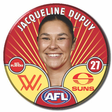 AFLW S10 GOLD COAST SUNS - DUPUY, Jacqueline
