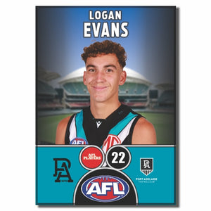 2025 AFL Port Adelaide Football Club - EVANS, Logan