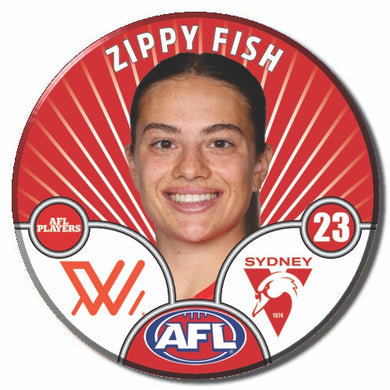 AFLW S10 SYDNEY SWANS - FISH, Zippy