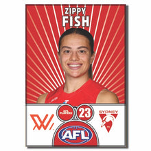 AFLW S10 SYDNEY SWANS - FISH, Zippy