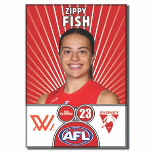 AFLW S10 SYDNEY SWANS - FISH, Zippy