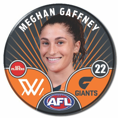 AFLW S10 GWS GIANTS - GAFFNEY, Meghan