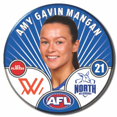 AFLW S10 NORTH MELBOURNE - GAVIN MANGAN, Amy