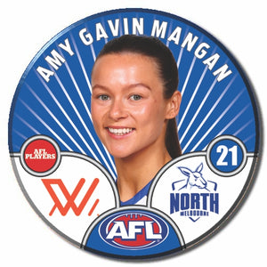 AFLW S10 NORTH MELBOURNE - GAVIN MANGAN, Amy