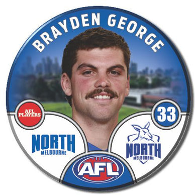 2025 AFL North Melbourne Football Club - GEORGE, Brayden