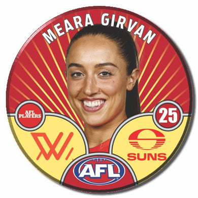 AFLW S10 GOLD COAST SUNS - GIRVAN, Meara