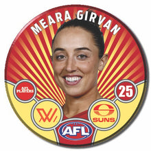 AFLW S11 GOLD COAST SUNS - GIRVAN, Meara