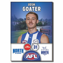 2025 AFL North Melbourne Football Club - GOATER, Josh
