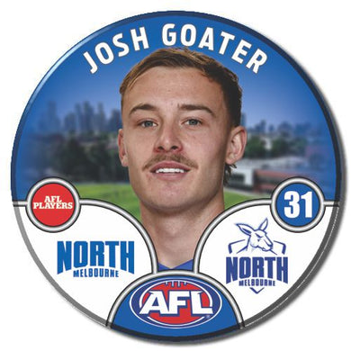 2025 AFL North Melbourne Football Club - GOATER, Josh
