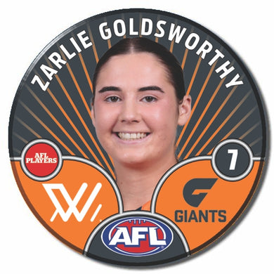 AFLW S10 GWS GIANTS - GOLDSWORTHY, Zarlie