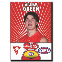 AFL 2026 SYDNEY SWANS Football Club - GREEN, William