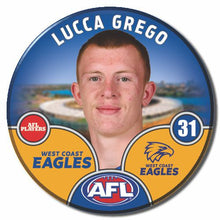 2025 AFL West Coast Eagles Football Club - GREGO, Lucca