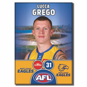 2025 AFL West Coast Eagles Football Club - GREGO, Lucca