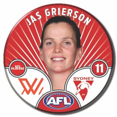 AFLW S10 SYDNEY SWANS - GRIERSON, Jas