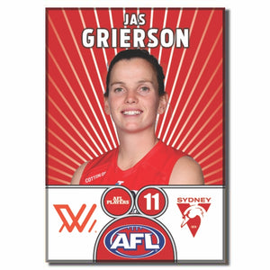 AFLW S10 SYDNEY SWANS - GRIERSON, Jas