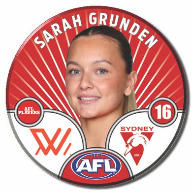 AFLW S10 SYDNEY SWANS - GRUNDEN, Sarah