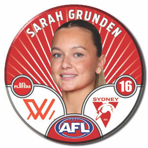 AFLW S10 SYDNEY SWANS - GRUNDEN, Sarah