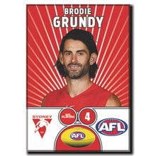 AFL 2026 SYDNEY SWANS Football Club - GRUNDY, Brodie