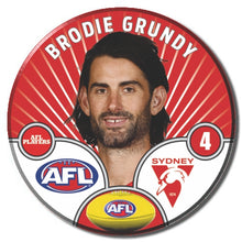 AFL 2026 SYDNEY SWANS Football Club - GRUNDY, Brodie