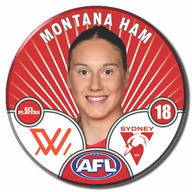 AFLW S10 SYDNEY SWANS - HAM, Montana