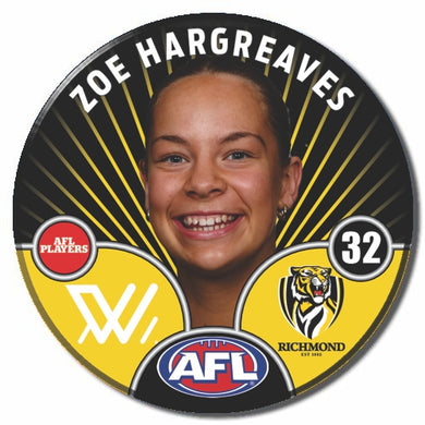 AFLW S10 RICHMOND - HARGREAVES, Zoe