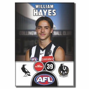 2025 AFL Collingwood Football Club - HAYES, William